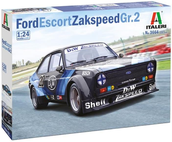 Italeri 3664S - 1:24 Ford Escort Zakspeed Gr.2 D&W Bausatz, Standmodellbau, Basteln, Hobby, Kleben,