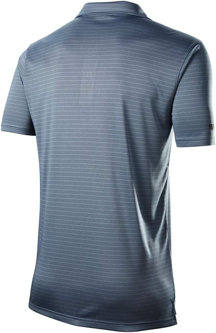 Wilson Herren Staff Stripe Polo Polo Shirt S Light Blue, S Light Blue
