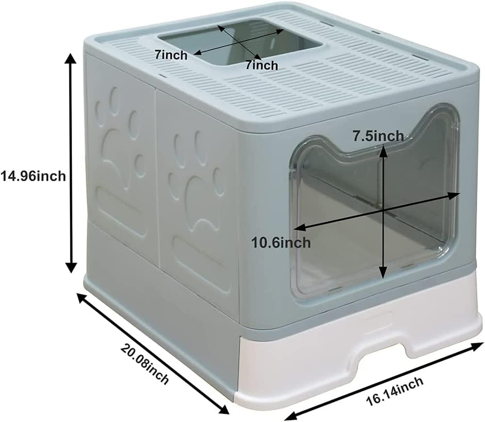 Vollständig Geschlossene Katzentoilette mit Deckel Schubladentyp Desodorierende Cat Litter Box Gross