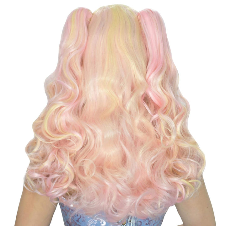 Ladieshair Cosplay Perücke farbmix blond pink 65cm lolita