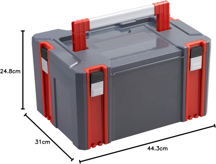 Connex Systembox - Grösse L - 34 Liter Volumen - 80 kg Tragfähigkeit - Individuell erweiterbares Sys