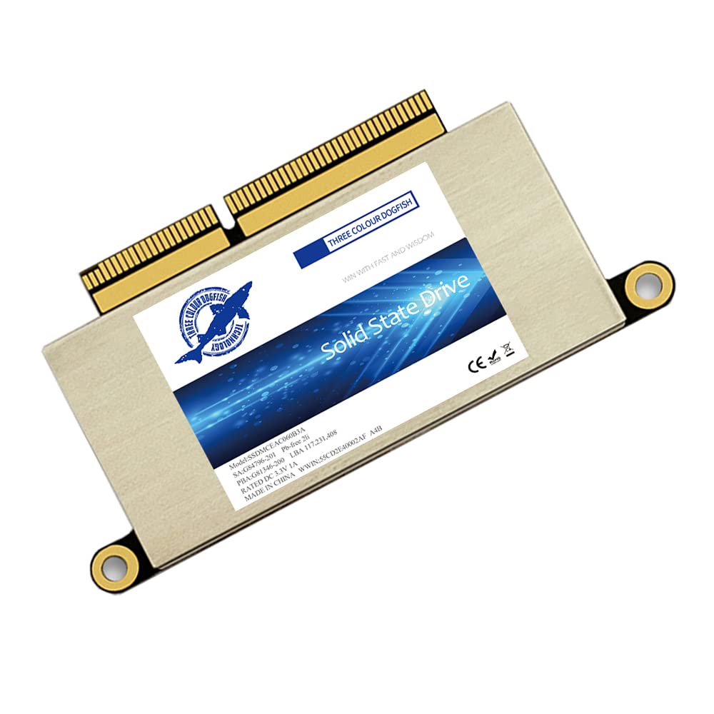 Dogfish 512GB SSD für MacBook Pro A1708 M.2 NVMe PCIe Gen3x4, interne Solid State Drive Upgrade für