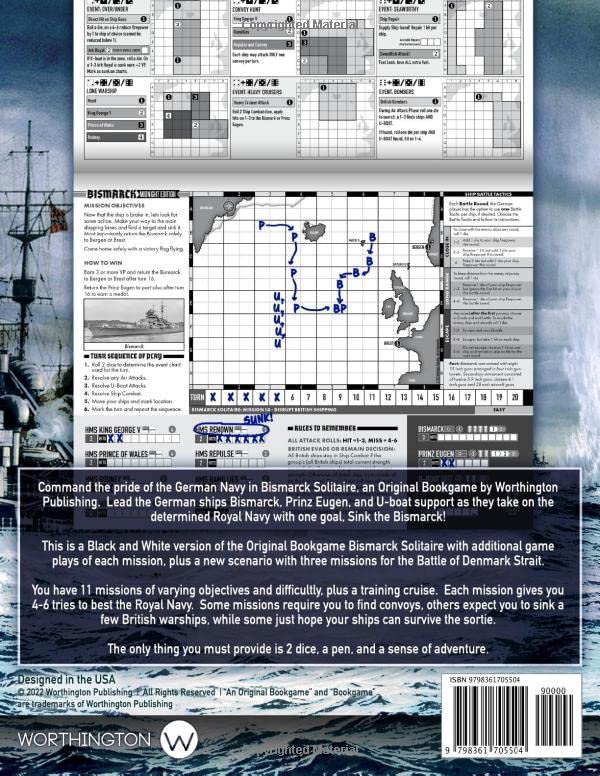 Bismarck Solitaire Midnight Edition: An Original Bookgame (Original Bookgames), Taschenbuch