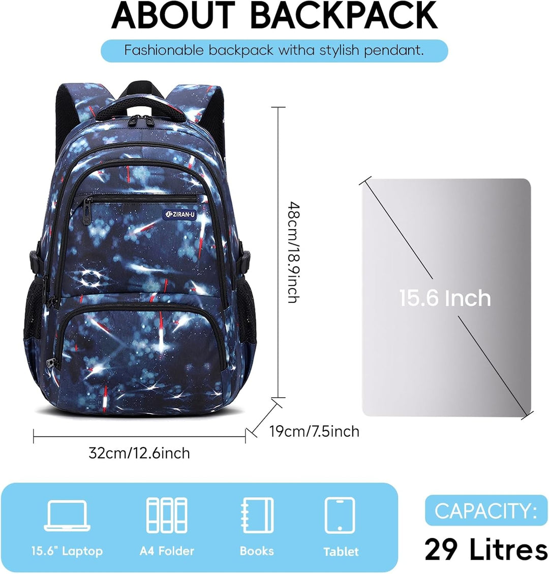 Amythe Schulrucksack Jungen Rucksack Teenager, Lässig Kinderrucksack Daypack Wasserdicht Gross Nylon