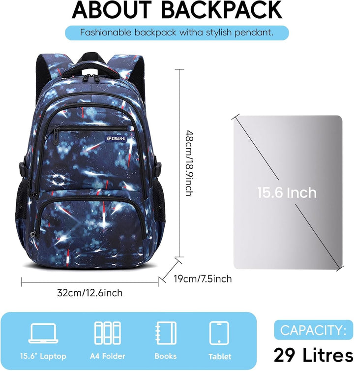 Amythe Schulrucksack Jungen Rucksack Teenager, Lässig Kinderrucksack Daypack Wasserdicht Gross Nylon