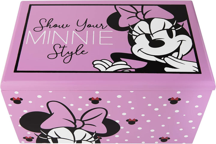 Disney Minnie Mouse Show Your Minnie Style Pink Jewelry Box Jewelry Organizer, Officially Licensed,