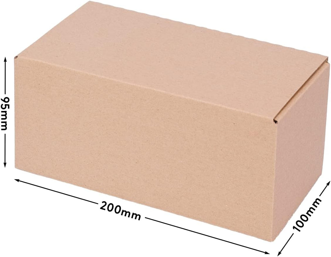 Automatik Karton - 120 Versandkartons mit selbstklebendem Deckel - Kartonagen 195 x 95 x 90 mm - VP2