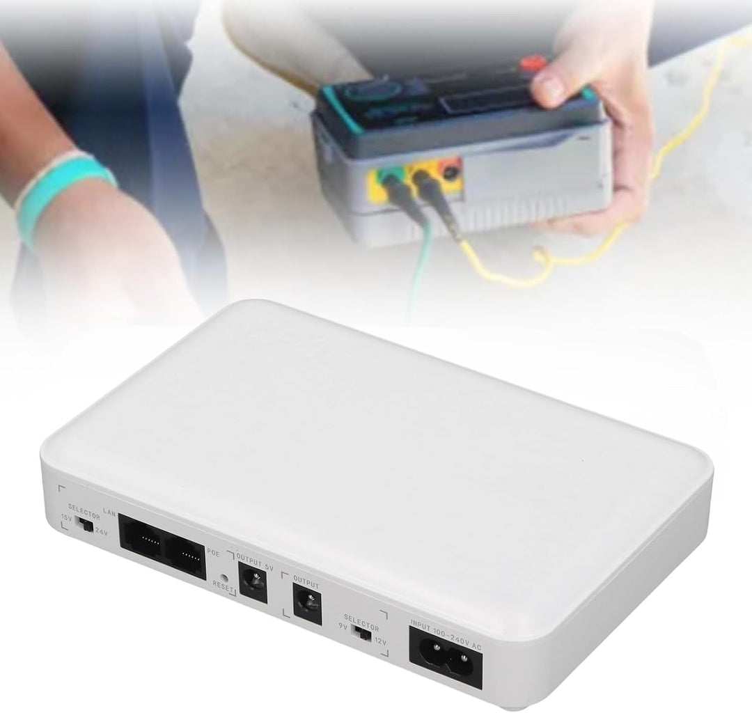 FTVOGUE Mini UPS Battery Backup Unterbrechbar Stromversorgung für Routermodem mit 24 V POE 12V 9V 5V