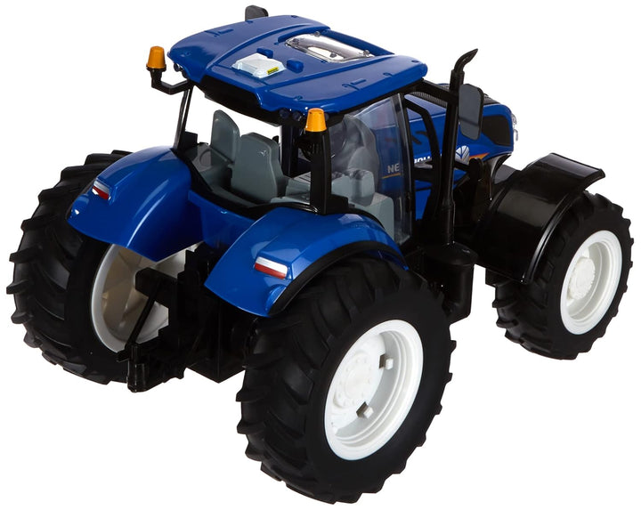 TOMYBritains 43156A1 New Holland, T7.270 Kinder Traktor mit Sound und Licht mit Schaufel zum Ansteck