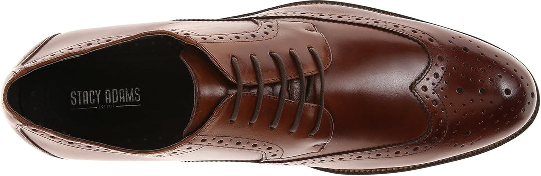 STACY ADAMS Herren Garrison Wingtip Oxford 39.5 EU Cognac, 39.5 EU Cognac
