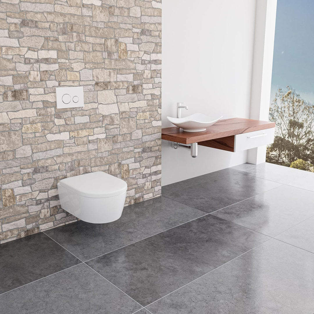 LUVETT® WC-Sitz D600 D-Form Weiss mit Absenkautomatik SoftClose, EasyClean (abnehmbar), Duroplast, e