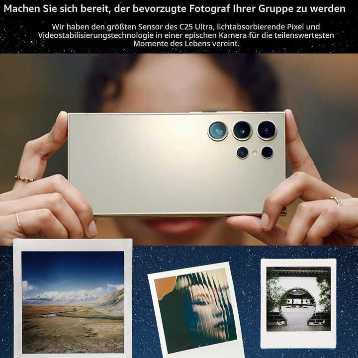 J24 Ultra 4G Smartphone entsperrt | 7,3 Zoll Display, Dual-SIM, 8GB RAM + 256GB ROM, Metallrahmen, A