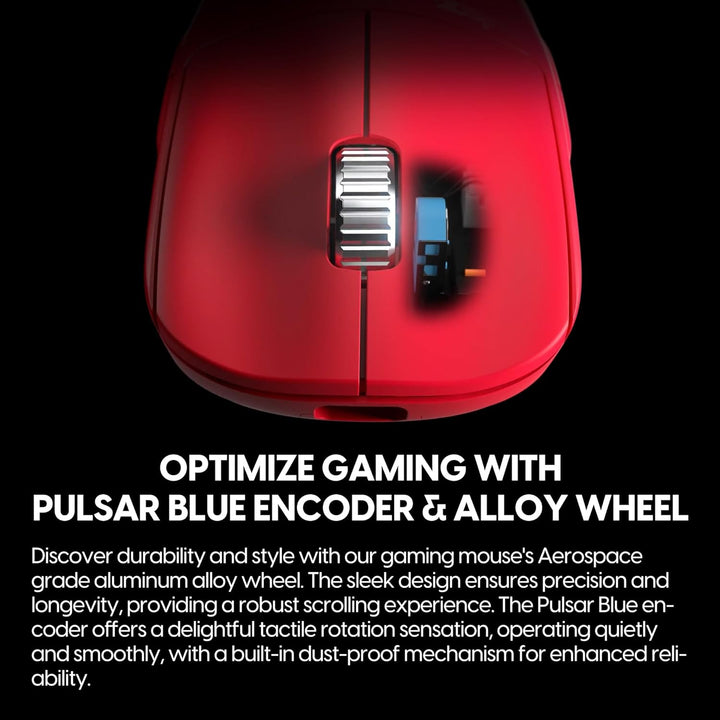 Pulsar Gaming Gears - X2H ES kabellose Gaming-Maus, limitierte Auflage, symmetrisch, optischer Schal