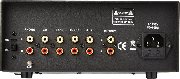 Dynavox Röhrenvorstufe TPR-3, Vorverstärker mit Röhren, 5 Cinch-Eingänge inkl. Phono-Eingang für Pla