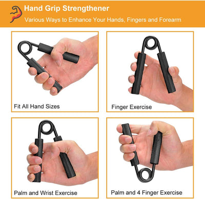 COVVY Handgriff-Stärker, 3er-Pack (150,200,250 LBS) Griffkrafttrainer, Unterarmstärker, Handstärker,