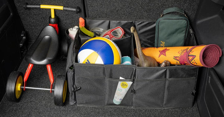 helit H6140095 - Kofferraum Organizer, the car organizer, schwarz, faltbare Kofferraumtasche Auto, r