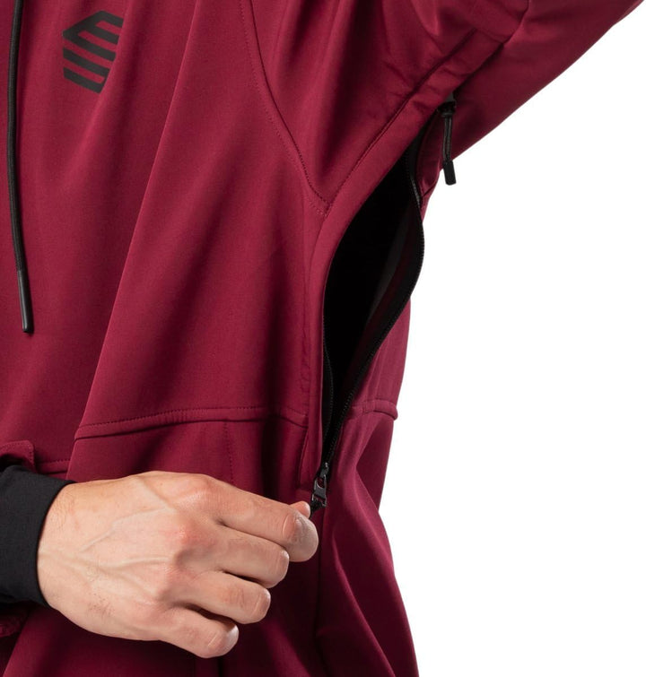 SIROKO W1 Ski- & Snowboardjacke Herren Wasserdicht Wärmeschutz Fronttasche Wintersport S Bordeauxrot