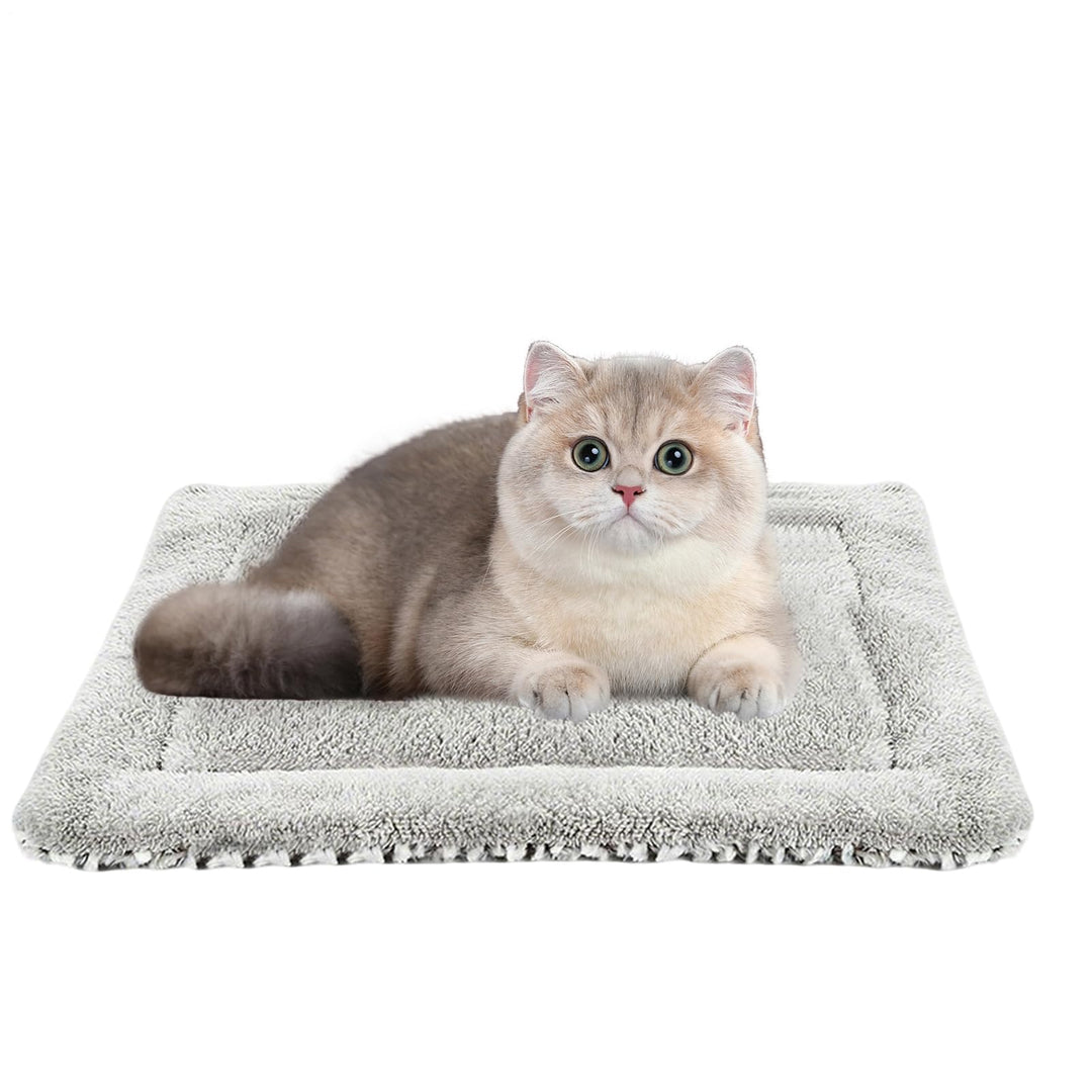 Generisch Selbsterwärmendes Katzenbett - Winter Haustier Wärmematte Beidseitig Nutzbar,Plüschige Tie