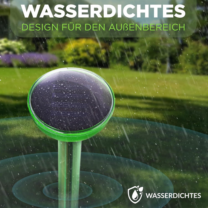 ISOTRONIC Solar Maulwurfvertreiber | gegen Bodentiere wie Maulwürfe, Wühlmäuse, Ameisen, Schlangen U