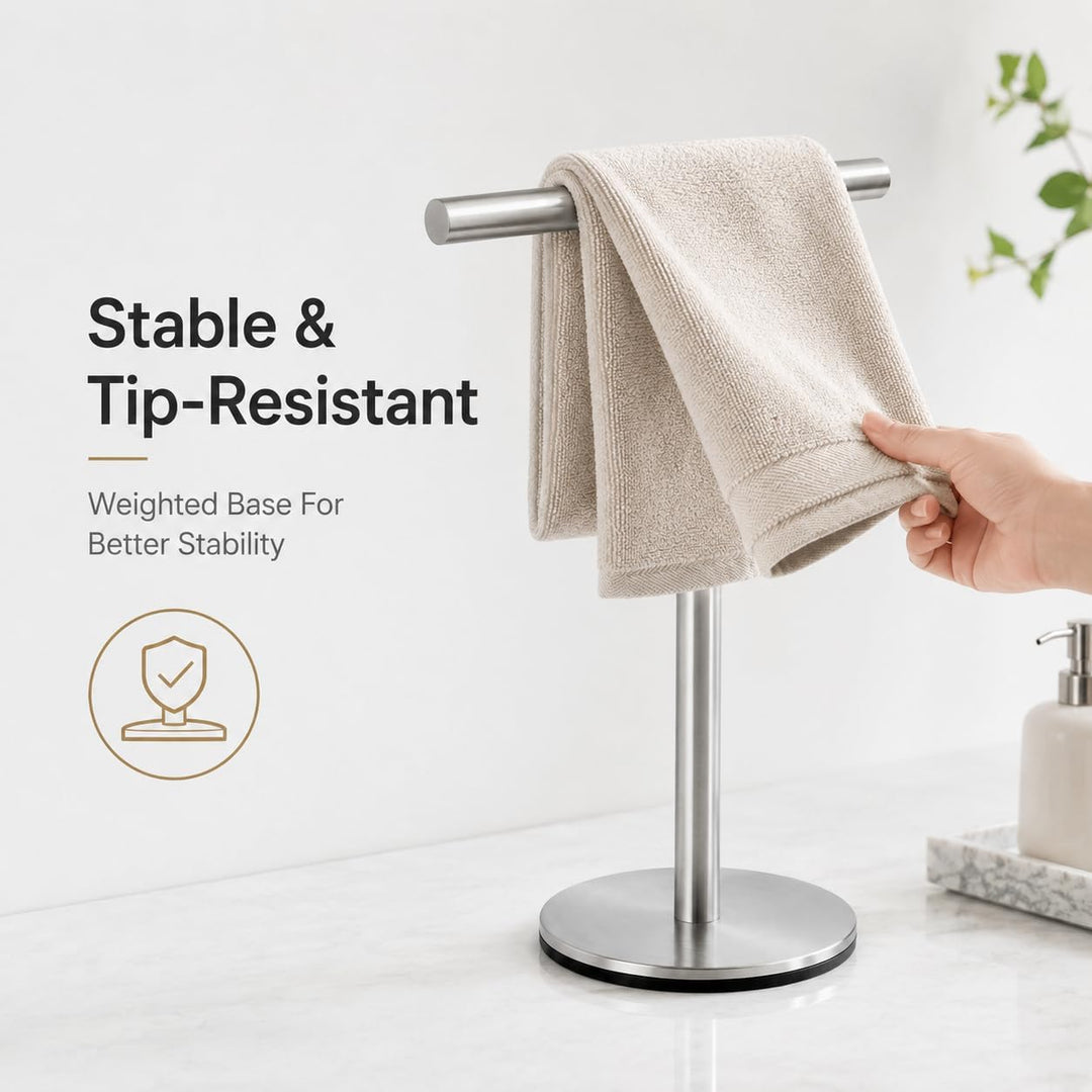 Badezimmer-Handtuchhalter, T-förmiger Handtuchhalter, Ständer, SUS304 Edelstahl, für Badezimmer, Küc