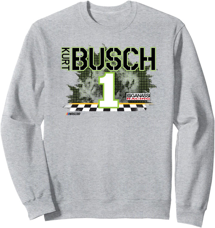 NASCAR - Kurt Busch - Racing Flags Sweatshirt