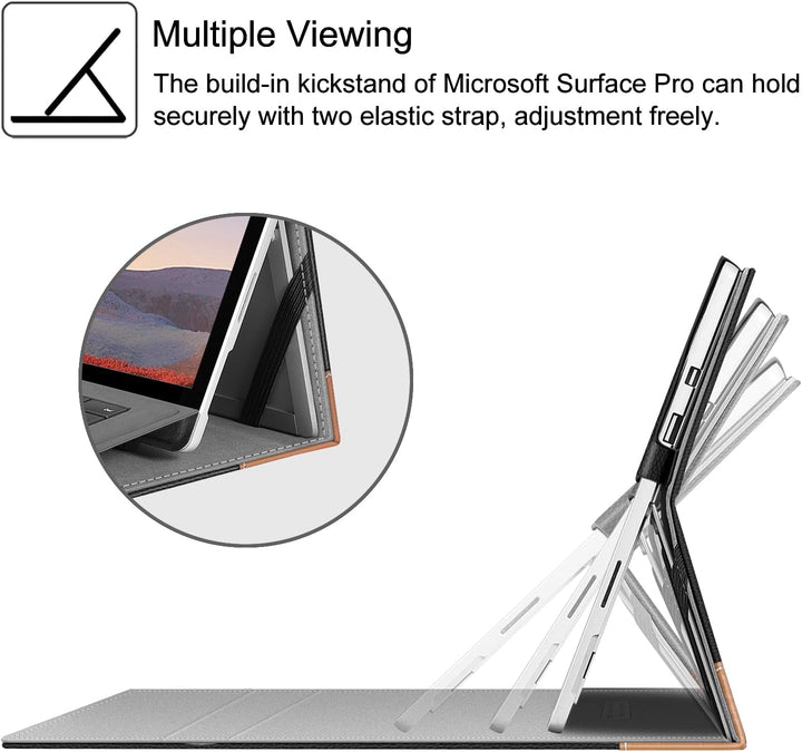 Fintie Hülle für 12,3 Zoll Microsoft Surface Pro 7 Plus, Surface Pro 7, Surface Pro 6, Pro 5, Pro 4,