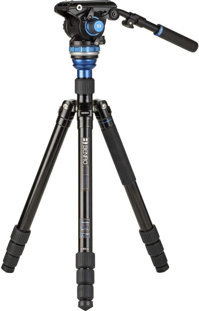 Benro Aero6 Pro Travel Video Tripod Aluminium, A3883TS6PRO, Aluminium