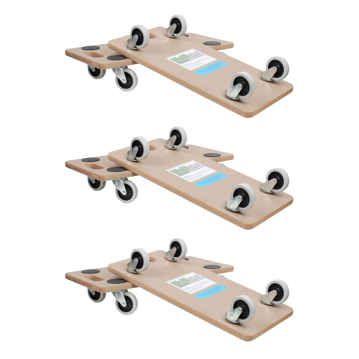 TRUTZHOLM 6er Set Transportroller Soft Wheel Indoor geeignet für empfindliche Böden, mit Stabiler MD