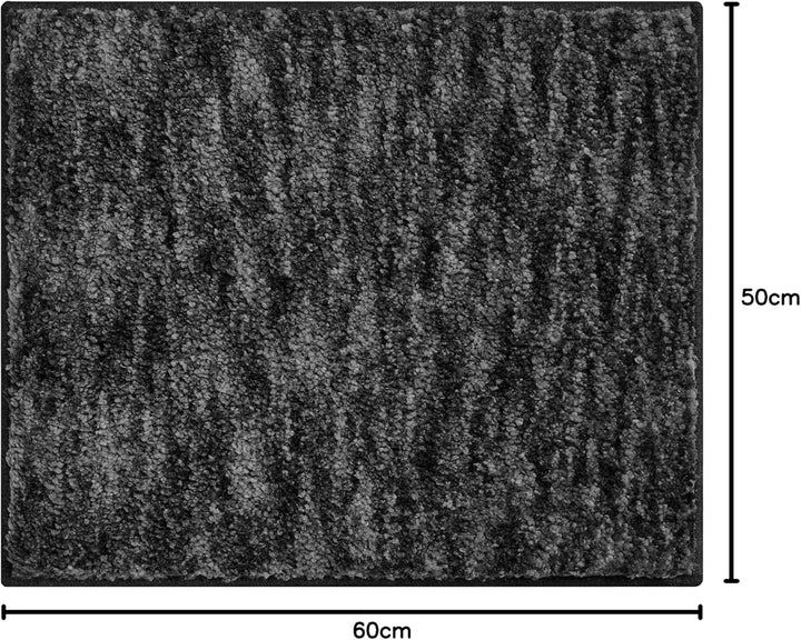 Grund Mirage Badteppich, Polyester, Anthrazit, 50 x 60 cm 50 x 60 cm Anthrazit, 50 x 60 cm Anthrazit