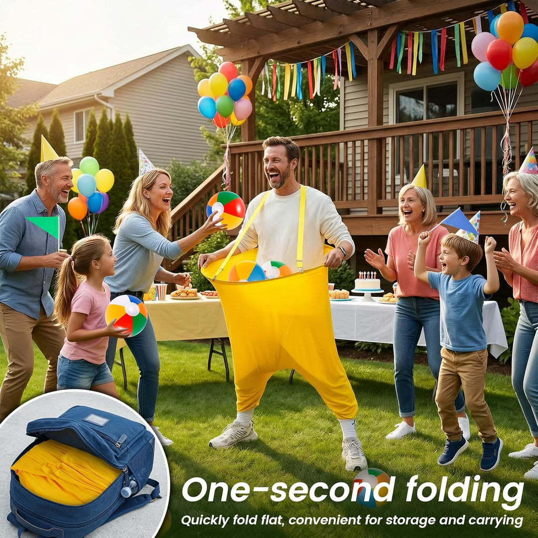 2 Stück Granny Pants Yard Game, Wurfspiel Spiele für Draussen, Lustiges Outdoor Games mit 16 Hüpfbäl