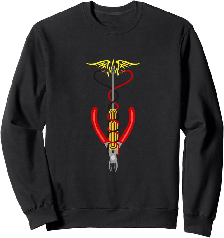 Elektroniker Werkzeug Symbol Sweatshirt