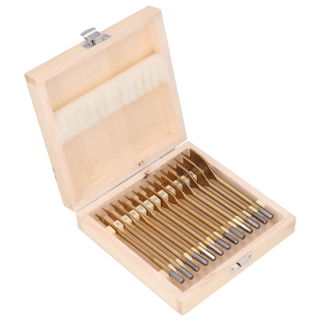 Flachbohrer-Set für Holzbearbeitung, Hartstahl, 6,35 mm (1/4 Zoll), Sechskantschaft, Spatenbohrer, L