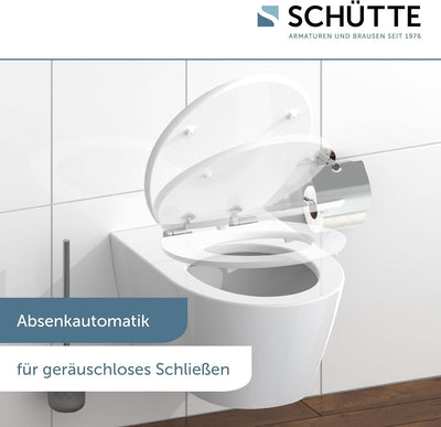 SCHÜTTE 80522 WC-Sitz BALANCE, MDF, High Gloss, mit Absenkautomatik, Motiv Balance_2, Balance_2