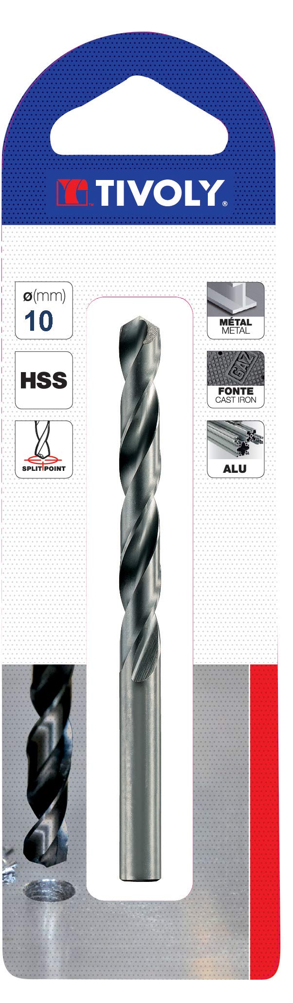 tivoly 11436721300-Spiralbohrer Metalle TX Ø 13,0 mm 13 mm, 13 mm