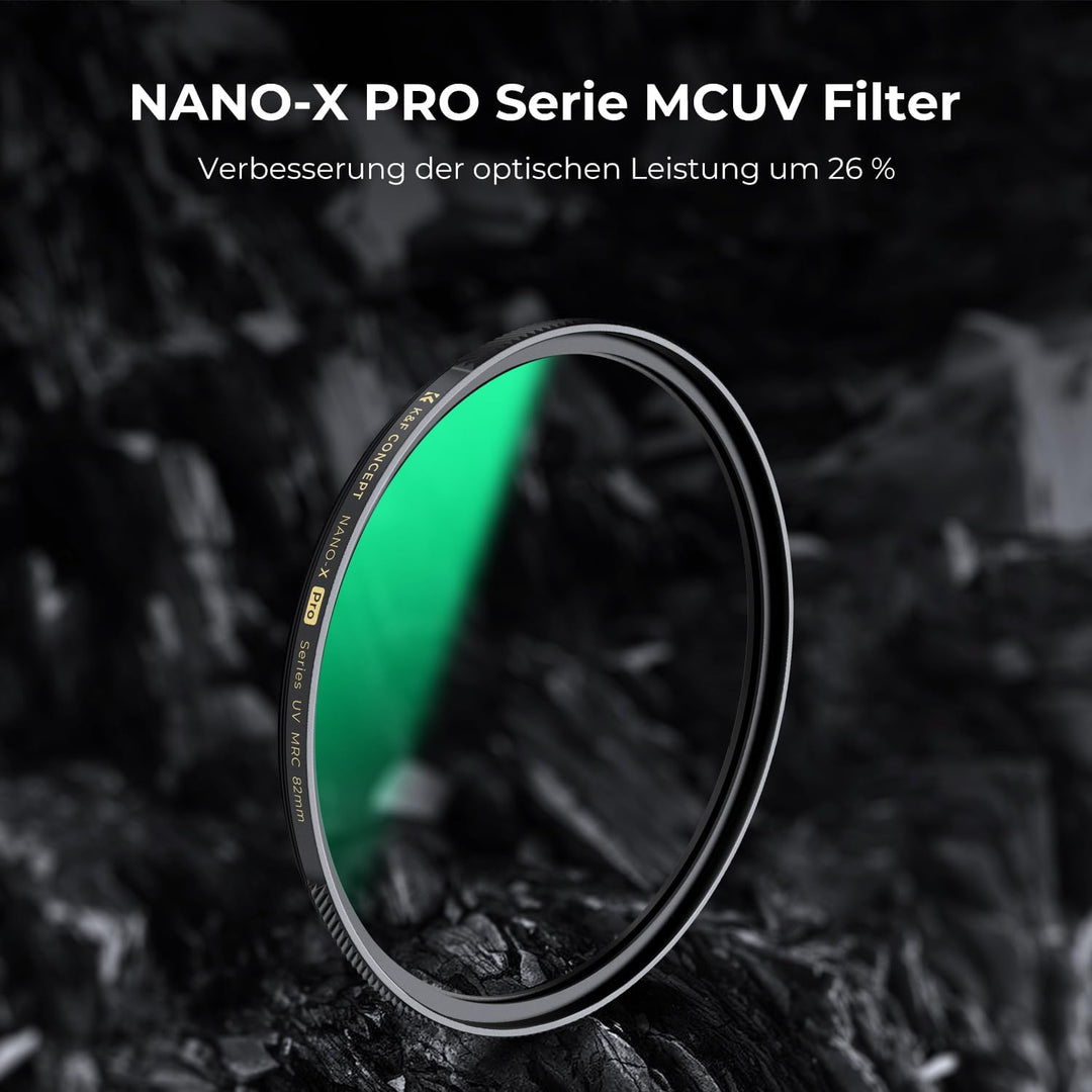 K&F Concept Nano-X PRO Serie UV-Filter 46mm, Slim Flaggschiff-MCUV Filter Schutzfilter, 46mm