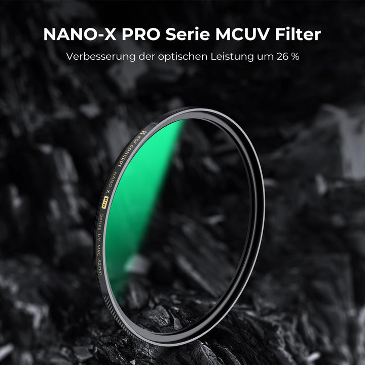 K&F Concept Nano-X PRO Serie UV-Filter 55mm, Slim Flaggschiff-MCUV Filter Schutzfilter, 55mm