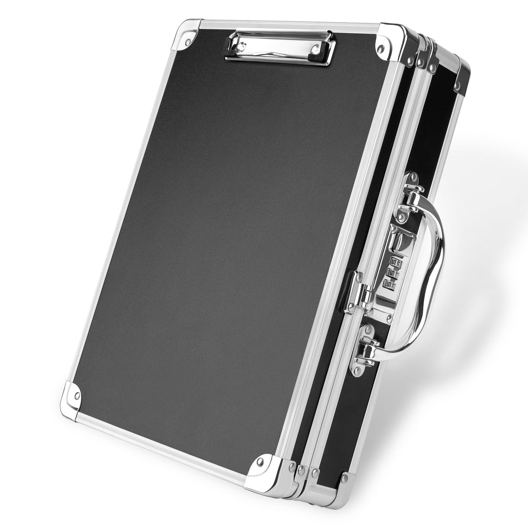 Klemmbrett A4 Ordner Klemmbrettmappe mit Deckel Metallplatten mit dicken taschen aus aluminium und a