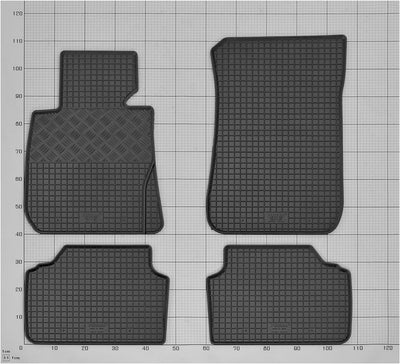 Stylisches Gummi- und Kofferraumwanne Set geeignet für BMW 3 E91 Touring ab 2004 - Schützen und Aufw