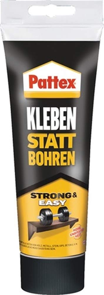 Pattex Montagekleber Kleben statt Bohren, starker Kraftkleber für sofortigen Halt, universell einset