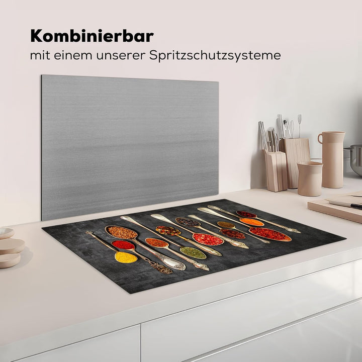 Herdabdeckplatte 80x52 cm Einteilig Ceranfeld Abdeckplatte Küche Deko Ceranfeldabdeckung Herdabdecku