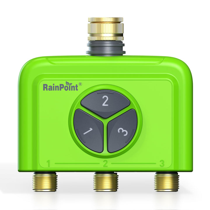 RAINPOINT WLAN Bewässerungscomputer 3-Wege ohne Gateway, Kompatibel mit HWG023/HWG040, IP65 Garten B