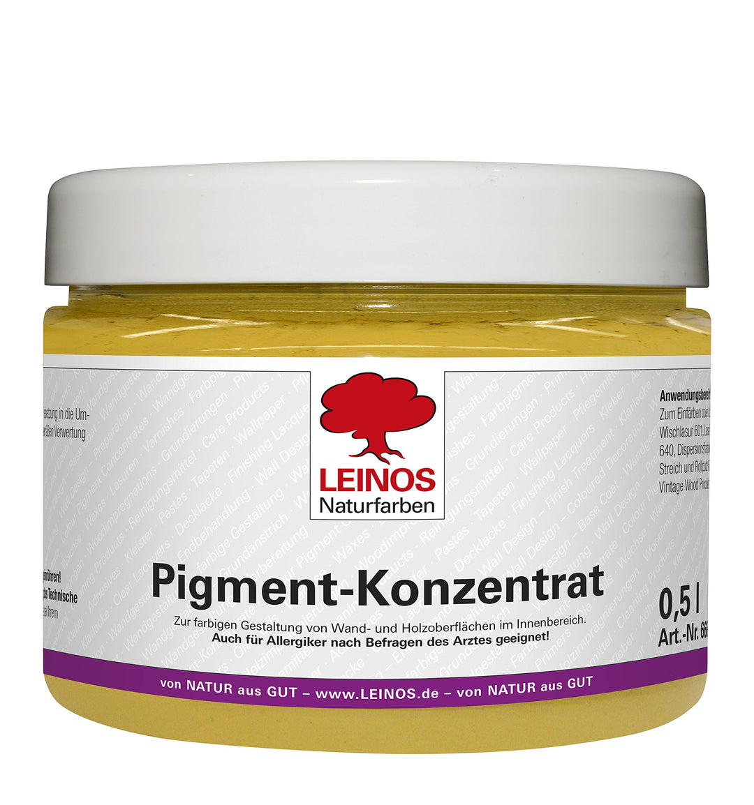 Leinos 668 Pigment-Konzentrat 307 Oxid-Gelb 500ml 500ml 307 Oxid-Gelb, 500ml 307 Oxid-Gelb