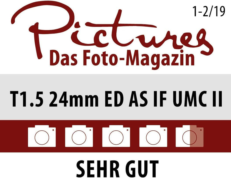 Samyang 24/1,5 Objektiv Video DSLR II MFT manueller Fokus Videoobjektiv 0,8 Zahnkranz Gear, Weitwink