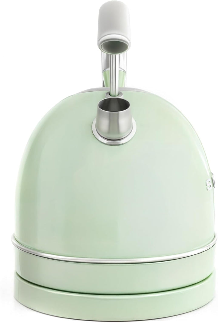 SWEISS Vintage Wasserkocher KTL7 1,8L, Praktische kompakte Edelstahl 2200W, Schnelles Kochen, Sichtb