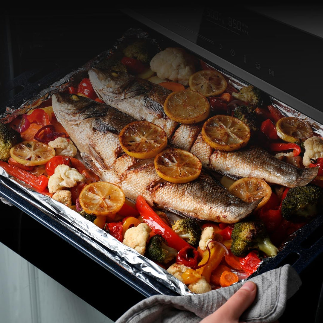 Cecotec Backofen 60 cm Bolero Hexa SM406000 Glass White A+. 2900 W, 72 l, 12 Funktionen mit Steak Ma