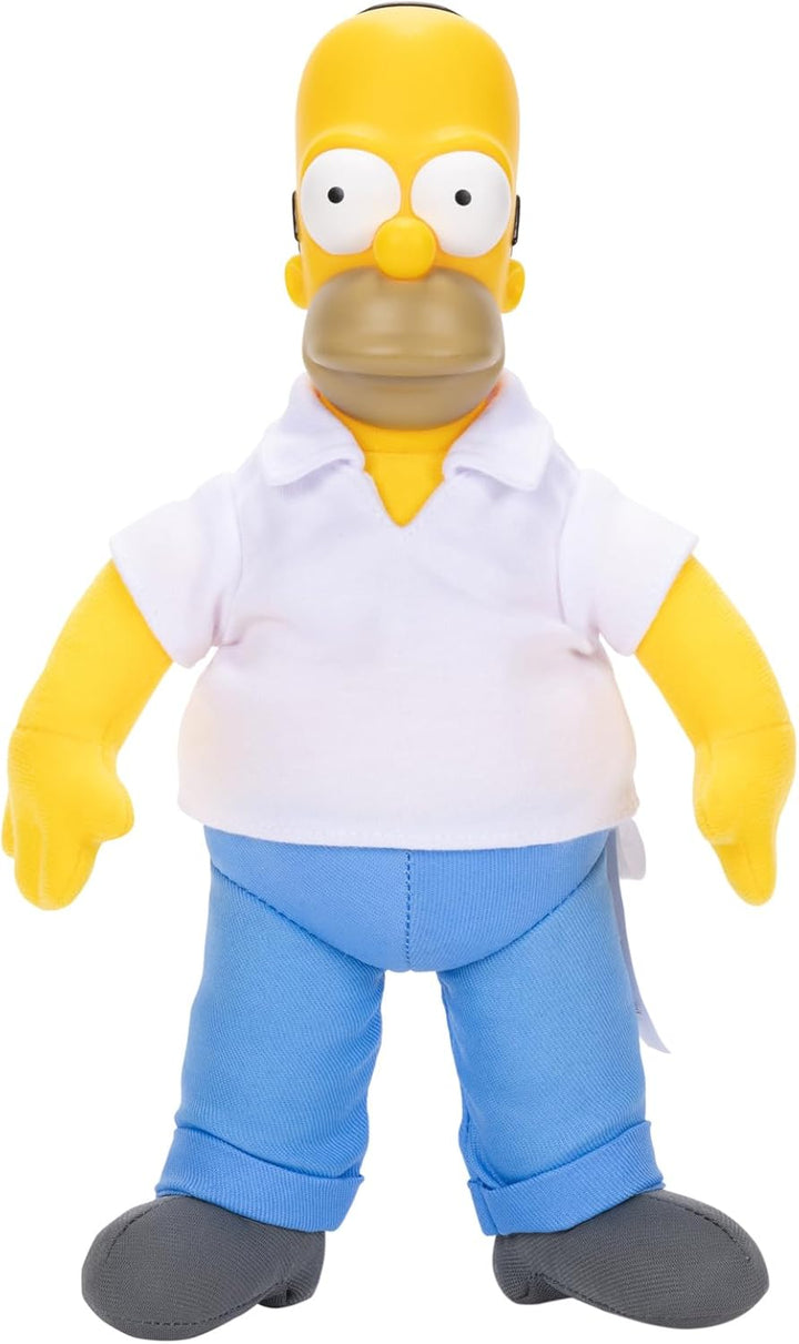 JAKKS Pacific Der Simpsons-Homer-Plüsch, 25 cm, offiziell lizenziert, weicher Plüsch-Homer mit gefor