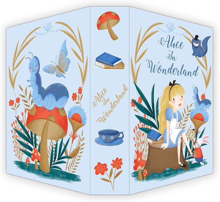 Alice in Wooderland Diversion Book Safe mit echten Seiten, Kombinationsschloss-Box, versteckter Safe