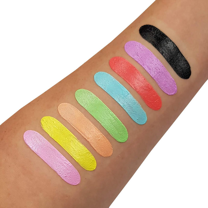 Moon Glow, Neon-UV-Gesichtsmalstift/Körperkreiden-Make-up für Gesicht und Körper, Pastellfarben, leu