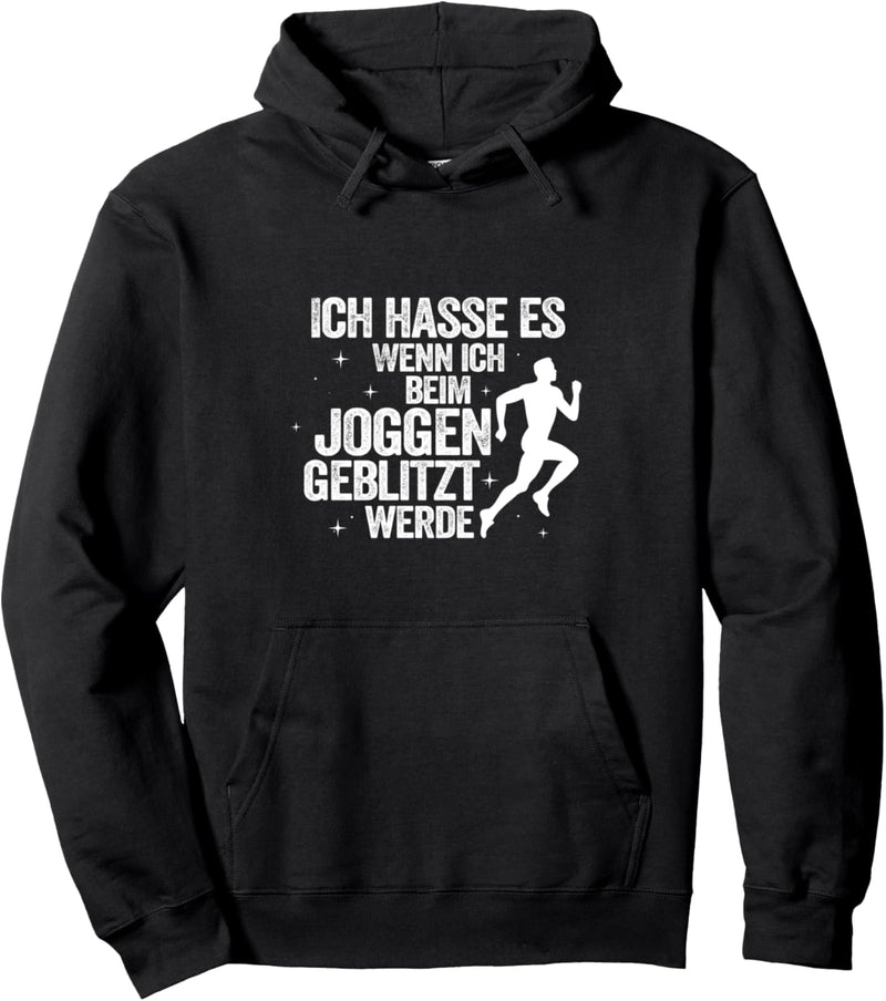 Beim Joggen geblitzt werden laufen Sport Fitness Blitzer Pullover Hoodie