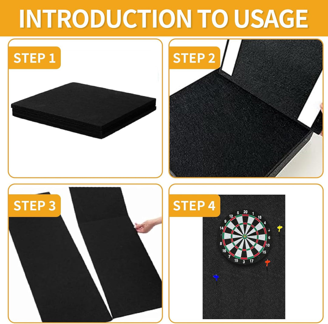 6 Stück Dart Wandschutz, 30×30×1.2cm Dartscheibe Hintergrund Schutz Dartboard-Wandschutz Dartscheibe